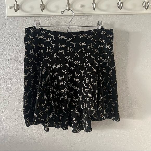 Mes Demoiselles Frikette Black Silk Printed Mini Skirt - Picture 2 of 9